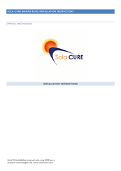 Auxano Technologies SOLA-CURE Installation Instructions Manual