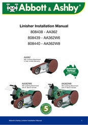 ABBOTT & ASHBY AA362W8 Installation Manual