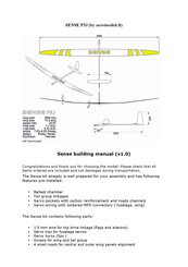 AEROMODELIS SENSE F5J Manual