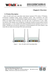 Wolck 1GE+1FE+WiFi+CATV Quick Start Manual