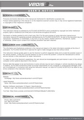 AUTOLAND Scientech Vedis 3 Plus User Notice