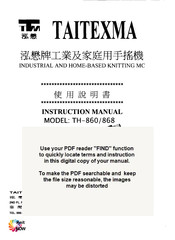 TAITEXMA TH-860 Instruction Manual