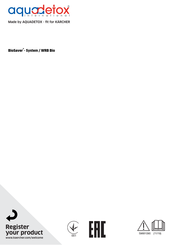 Aquadetox BioSaver- System / WRB Bio Series Manual