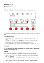 Groovesizer RED Manual