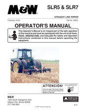 M&W SLR7 Operator's Manual