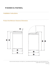 Fisher & Paykel WA70T60GW1 Installation Instructions Manual