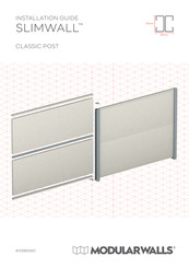 MODULARWALLS Slimwall Classic Post Installation Manual