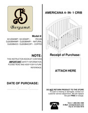 BERGAMO AMERICANA DJ203B4COP1 Instruction Booklet