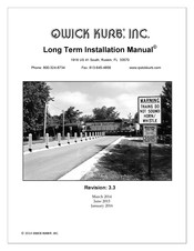 QWICK KURB BIG BOLLARD L125 Installation Manual