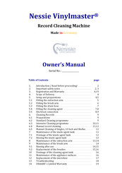 DRAABE Nessie	Vinylmaster Owner's Manual