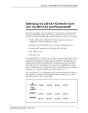 System Studies 289 LAN Controller Card Setting Up