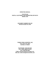 TORREY PINES SCIENTIFIC Echotherm Digital IC50 Operating Manual
