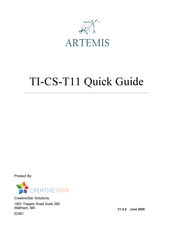 CreativeStar Artemis TI-CS-T11 Quick Manual