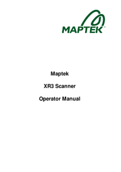 MAPTEK XR3 Operator's Manual
