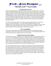 Tech-Aero Designs Throttle-Tech User Manual