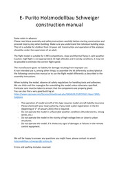 Holzmodellbau Schweiger Purito Construction Manual