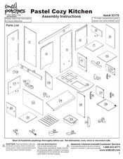Small Potatoes Pastel Cozy Kitchen Assembly Instructions Manual