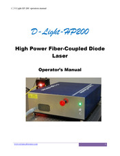 Raytum Photonics D-Light-HP200 Operator's Manual