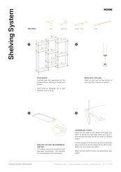 MOEBE Shelving System Assembly Instructions Manual