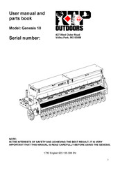 RTP Outdoors Genesis 10 User Manual And Parts Book