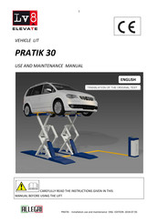 Allegri PRATIK 30 Use And Maintenance Manual