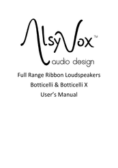 Alsyvox Botticelli X User Manual