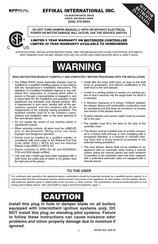EFFIKAL RVGP-KS-BKF Series Installation Instructions Manual