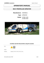 Andreoli Engineering ATOM 1000 Operator's Manual