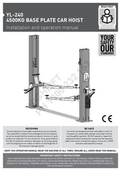 AussieCarHoists YL-240 Installation And Operation Manual