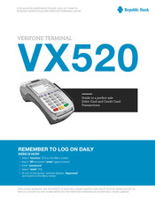 Republic Bank VX520 Quick Start Manual