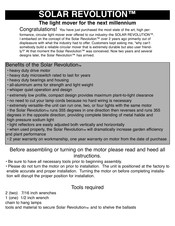 AHL Solar Revolution Instructions Manual