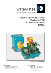 Watergates NA005 Original Operating Manual