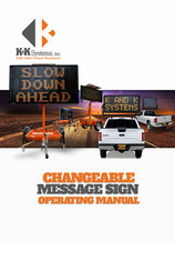 K&K Systems MB9757 Operating Manual