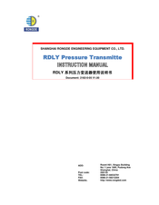 RONGDE RDLY-1d Instruction Manual