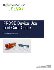 BostonSight PROSE Use And Care Manual