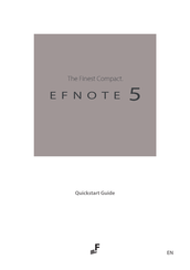 Artesia Pro Efnote 5 Quick Start Manual