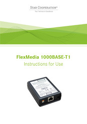 Star Cooperation FlexMedia 1000BASE-T1 Instructions For Use Manual
