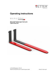 Vetter ManuTel SlimLine Operating Instructions Manual