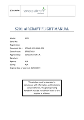 sonaca aircraft S201 Aircraft Flight Manual