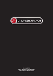 GRIDMESH ANCHOR GA04 User Instruction Manual