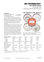 Tyco MX Technology 801Ex Series Information Sheet
