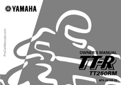 Yamaha TT250RM 1999 Owner's Manual