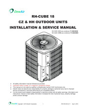 DewAir GSX14018 Installation & Service Manual