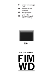 SIL FIM WD 41 Installation And Use Instructions Manual