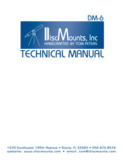 DiscMounts Alt-Azimuth DM-6 Techical Manual