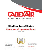CADEXAIR Stadium Series Maintenance & Operation Manual