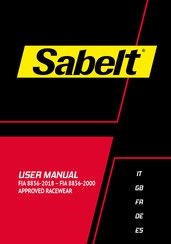 Sabelt FIA 8856-2018 User Manual