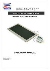 SHEKEL Healthweigh H740-00 Operation Manual