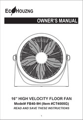 Ecohouzng CT4005G Owner's Manual