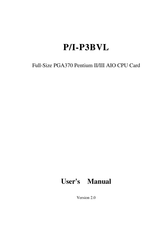 ETOP P/I-P3BVL User Manual